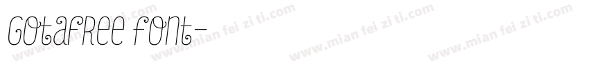 GotaFree font字体转换